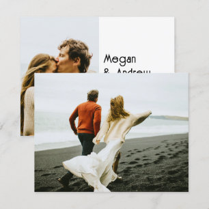 Moderne schicke Hochzeit Einladung