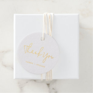 Moderne Schicke Hochzeit Geschenkanhänger
