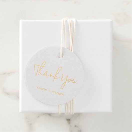 Moderne Schicke Hochzeit Geschenkanhänger (Mit Box)