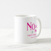 Moderne schicke Hot Pink Individuellen Namen Funny Kaffeetasse (VorderseiteRechts)