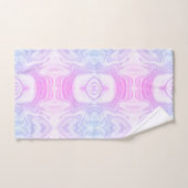 Moderne schicke Imitate rosa lila Marmor Badhandtuch Set (Handtuch)