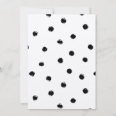 Moderne schicke Kalligraphie "Wishing you Liebe" Einladung (Rückseite)