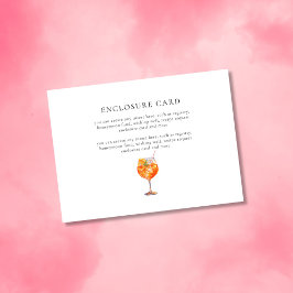 Moderne schicke Liebe im ersten Spritz-Brautparty Begleitkarte