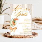 Moderne schicke Liebe im ersten Spritz-Brautparty Einladung