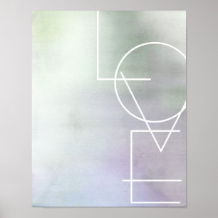 Moderne schicke Liebe-Poster-Wand-Kunst Poster
