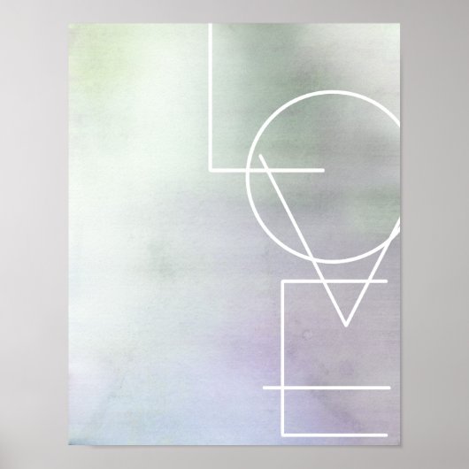 Moderne schicke Liebe-Poster-Wand-Kunst Poster (Vorne)
