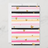 Moderne schicke Lingerie Bridal Dusche Einladung (Rückseite)