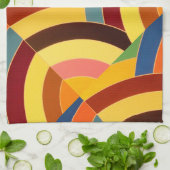 moderne, schicke mehrfarbige Chevrons Handtuch (Gefaltet)