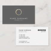 Moderne schicke minimale visitenkarte (Vorne/Hinten)