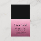 Moderne schicke, moderne Nagelpolitur Visitenkarte (Rückseite)