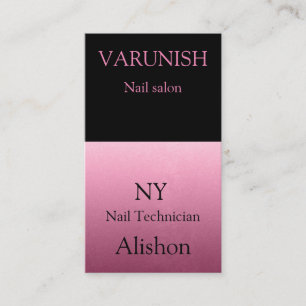 Moderne schicke, moderne Nagelpolitur Visitenkarte