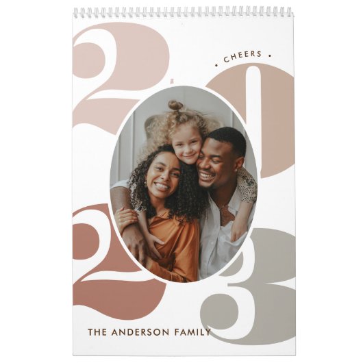 Moderne, schicke Multi-Foto-Erinnerungen Kalender (Titelbild)