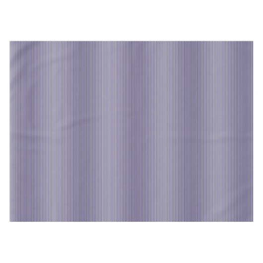 Moderne schicke Navy Blue White Stripes Muster tre Tischdecke (Vorderseite (Horizontal))