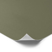 Moderne, schicke Olive Green Printable Hochzeit Wi Poster (Ecke)