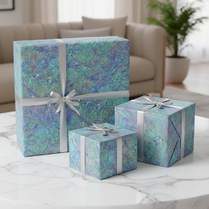 Moderne Schicke Pastellfarben Marmor Mosaik Muster Geschenkpapier