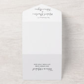 moderne schicke qr Code uAwg Hochzeit in einem All In One Einladung (Außenbereich)