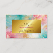 Moderne schicke rosa Goldfolie Visitenkarte (Vorderseite)