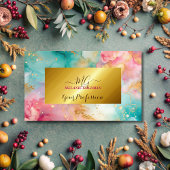 Moderne schicke rosa Goldfolie Visitenkarte