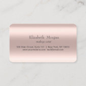 Moderne schicke Rose Gold Herz Glitzer Tropfen Treuekarte (Rückseite)