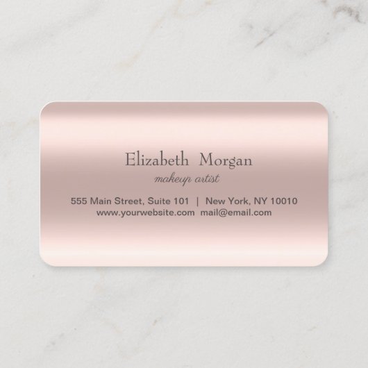 Moderne schicke Rose Gold Herz Glitzer Tropfen Treuekarte (Rückseite)