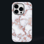 Moderne schicke Rose Gold Weißes Marmorsteinmuster Case-Mate iPhone 14 Pro Hülle<br><div class="desc">Moderne, schicke, elegante und mädchenhafte Imitate bedruckten die Rose mit goldfarbenem und weißem Marmorsteinmuster. ***WICHTIGE HINWEIS FÜR DESIGN: Für individuelle Designanfragen, wie z.B. passende Produktanfragen, Farbänderungen, Platzierungsänderungen oder andere Änderungswünsche, klicken Sie bitte auf den "KONTAKT"-Button oder senden Sie eine E-Mail an den Designer direkt unter lafemme.art@gmail.com. Sie können ihr sogar...</div>