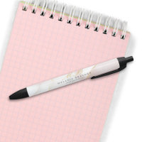 Moderne Schicke Roségold-Rosa Marmor-Monogramm