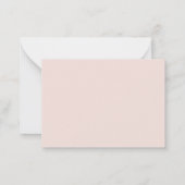 Moderne schicke rote Skripthochzeit danke für Ihre Mitteilungskarte (Rückseite)