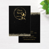 Moderne, schicke Schwarz-Gold-Ohrring-Grafikkarte (Schreibtisch)