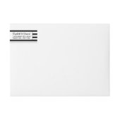 Moderne, schicke Schwarz-Weiß-Hochzeit (Vorderseite)