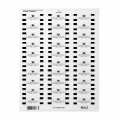 Moderne, schicke Schwarz-Weiß-Hochzeit (Vorne)