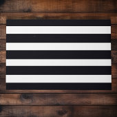 Moderne, schicke Schwarz-Weiß-Streifen Chic Outdoo Fußmatte