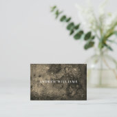 Moderne schicke schwarz-weiße Visitenkarte (Stehend Vorderseite)