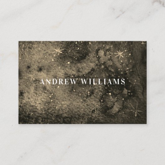 Moderne schicke schwarz-weiße Visitenkarte (Vorderseite)