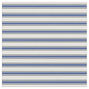 Moderne schicke, schwarze, blaue und weiße Streif Stoff
