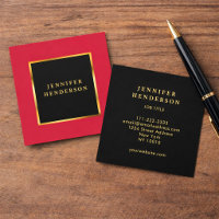 Moderne schicke schwarze Kardinalsrot-Gold-Profi