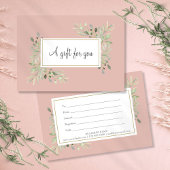 Moderne schicke Spring Blätter Script Geschenkguts