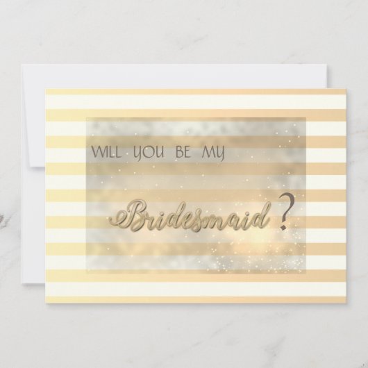 Moderne schicke Strickkarten Blume Bridesmaid Card Einladung (Vorderseite)