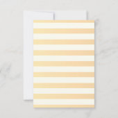 Moderne, schicke Strickwaren Blume Empfang Einladung (Rückseite)