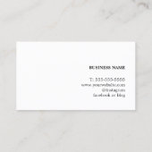 Moderne schicke Textur Gelb Innenarchitektur Desig Visitenkarte (Rückseite)