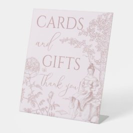 Moderne schicke Toilkarten Geschenke Bridal Dankes Sockelschild