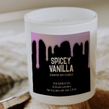 Moderne schicke, trendige rosa Lila Tropfen Candle