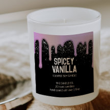 Moderne schicke, trendige rosa Lila Tropfen Candle