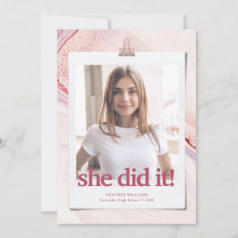 Moderne schicke Typografie Abschluss Einladung