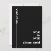 Moderne, schicke Typografie minimalistische Hochze Save The Date (Vorderseite)