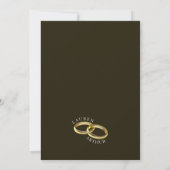 Moderne schicke Ultra-Minimal-Foto-Hochzeit Save The Date (Rückseite)