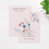 Moderne schicke Watercolor Blumen Ohrring-Karte (Schreibtisch)