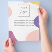 Moderne, schicke Wavy-Formen für Ihr Logo Flyer (Hand)