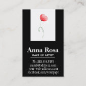 *~* moderne schicke weibliche elegante rote mit visitenkarte (Rückseite)