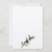 Moderne schicke Weihnachtsküche Einladung (Rückseite)