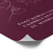 Moderne Schicke Weinbar Poster (Ecke)